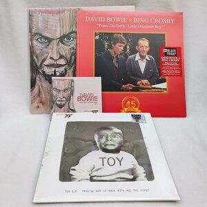 David Bowie - Brilliant Adventure Vinyl & CD, Toy EP, Peace on Earth Bing Crosby